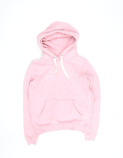 Jack Wills Womens Pink Pullover Hoodie Size 8 Cotton Blend Casual