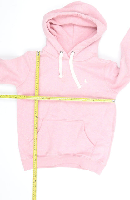 Jack Wills Womens Pink Pullover Hoodie Size 8 Cotton Blend Casual