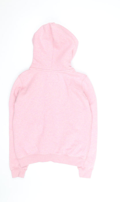 Jack Wills Womens Pink Pullover Hoodie Size 8 Cotton Blend Casual