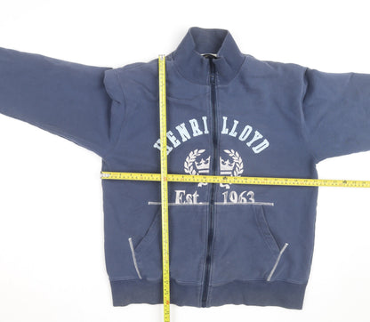 Henri Lloyd Men's Blue Cotton Track Jacket Size M Full Zip Casual
