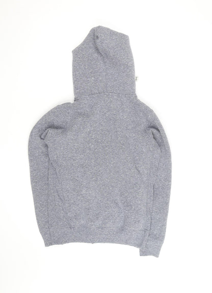 Weird Fish Women's Grey Full Zip Hoodie Size 8 Sherpa Lined
