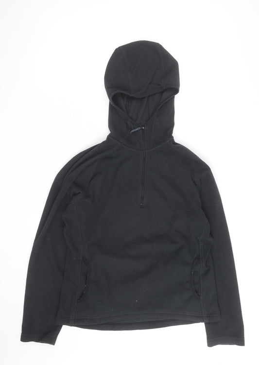Berghaus Womens Black Fleece 1/2 Zip Hoodie Size 12