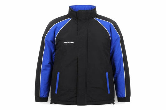 Prostar Men's Black Blue L Windbreaker Jacket Waterproof Sports