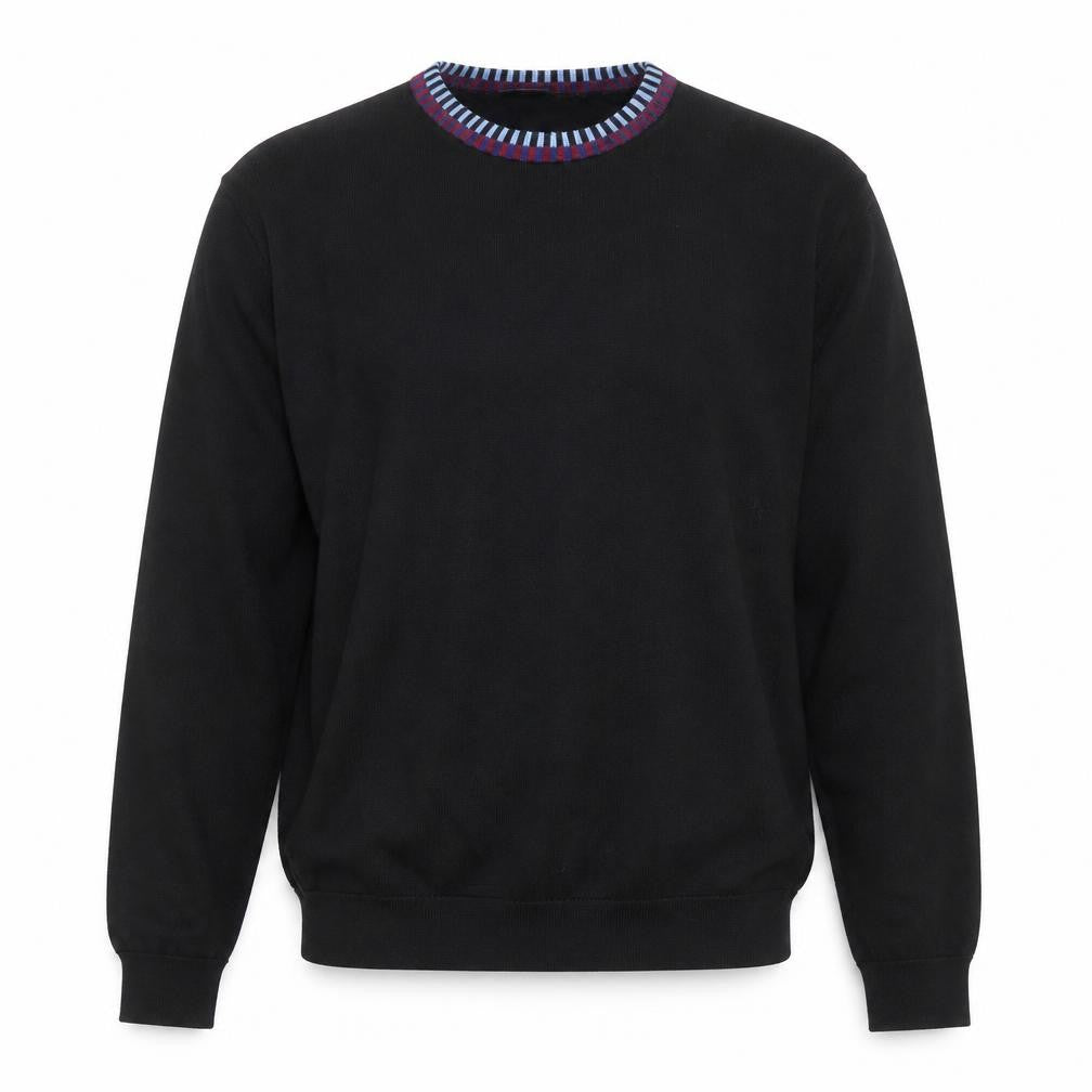 Paul Smith Men's Black Wool Crew Neck Jumper XL Classic Knit