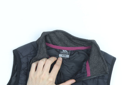 Trespass Women’s Black XXS Quilted Padded Waistcoat Gilet Outdoor