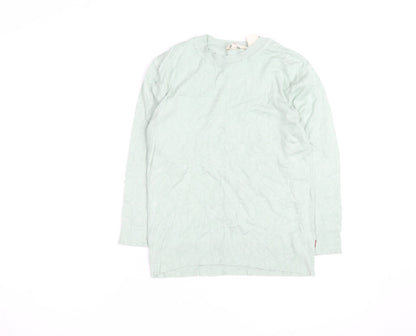 Levi's Women's Green Cotton Crew Neck Long Sleeve Jumper Size S