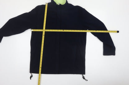 Target Women's Black Fleece Jacket Size 12 Full Zip Lined Winter Coat