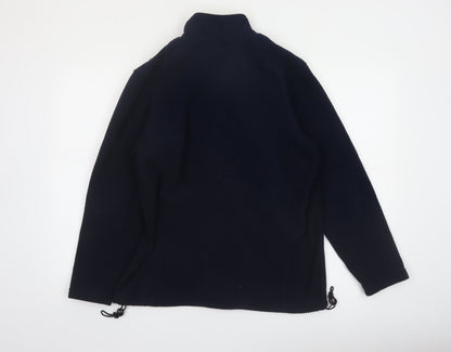Target Women's Black Fleece Jacket Size 12 Full Zip Lined Winter Coat