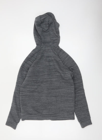 Adidas Women’s Grey Full Zip Hooded Sweatshirt Size S 8-10