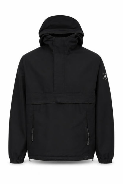 Pull&Bear Men’s Black S Anorak Hooded Jacket Windproof Casual