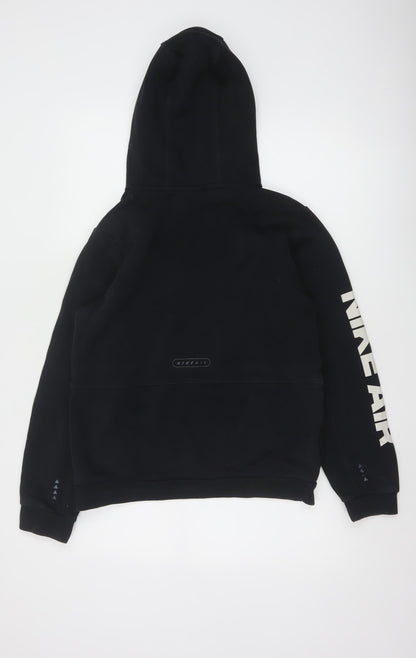 Nike Boys Black XL Pullover Hoodie Sweatshirt with Logo Print