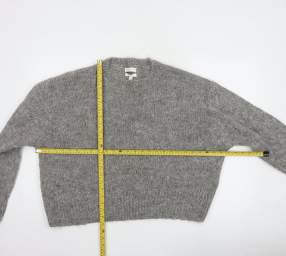 H&M Womens Grey Wool Alpaca Blend Chunky Knit Jumper L