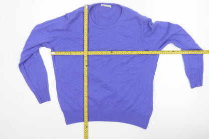 Marks and Spencer Women’s Blue Cashmere Crew Neck Jumper Size 20