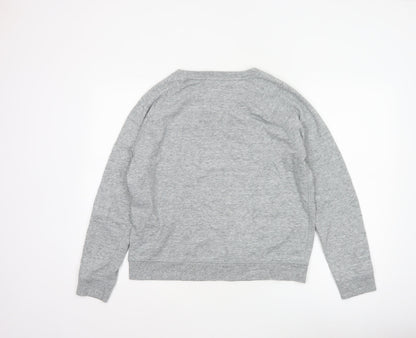 Levi's Womens Grey Logo Crew Neck Pullover Sweatshirt L