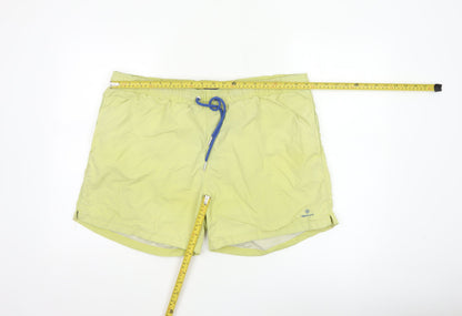 GANT Men's Yellow 2XL Swim Shorts Quick Dry Elastic Waist