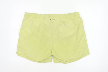 GANT Men's Yellow 2XL Swim Shorts Quick Dry Elastic Waist