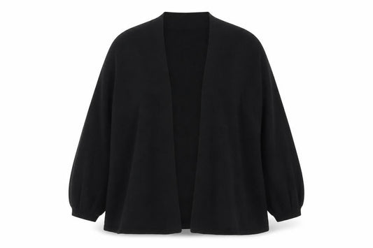 Oasis Women’s Black 3/4 Sleeve Open Knit Cardigan Size 14