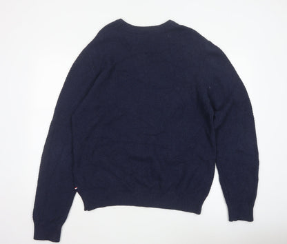 U.S. Polo Assn. Men’s Blue Cotton Crew Neck Jumper XL