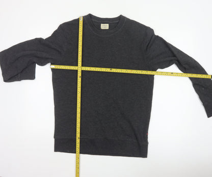 Jack & Jones Men's Grey Pullover Sweatshirt M Regular Fit