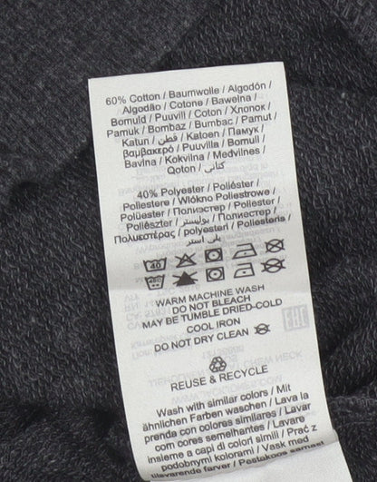 Jack & Jones Men's Grey Pullover Sweatshirt M Regular Fit