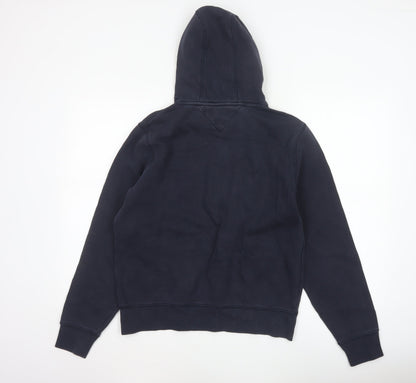 Tommy Hilfiger Men's Navy Small Pullover Hoodie Organic Cotton