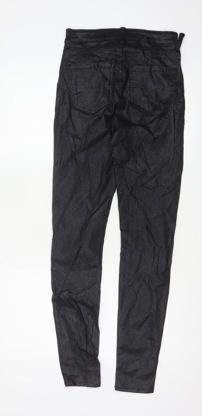 Marks and Spencer Women’s Black Slim Fit Stretch Trousers Size 8 Tall