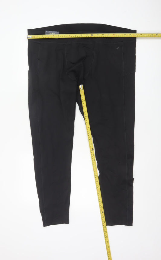 Marks and Spencer Goodmove Men's Black 3XL Running Compression Leggings