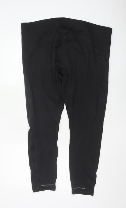 Marks and Spencer Goodmove Men's Black 3XL Running Compression Leggings