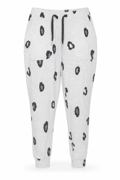 Marks and Spencer Women Grey Animal Print Pyjama Pants Size 12