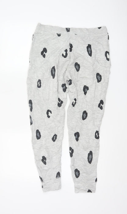 Marks and Spencer Women Grey Animal Print Pyjama Pants Size 12