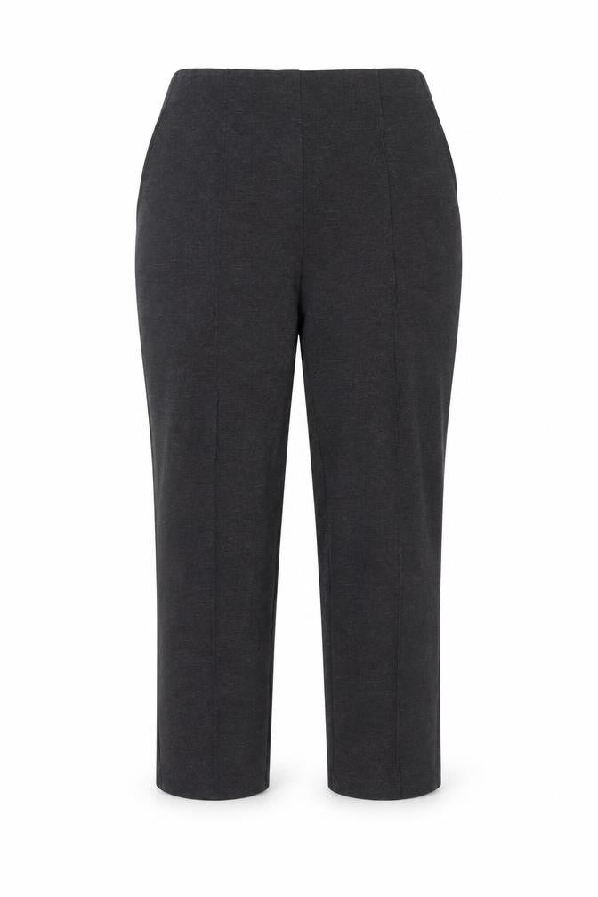 Marks & Spencer Womens Grey Straight Leg Jersey Trousers Size 14