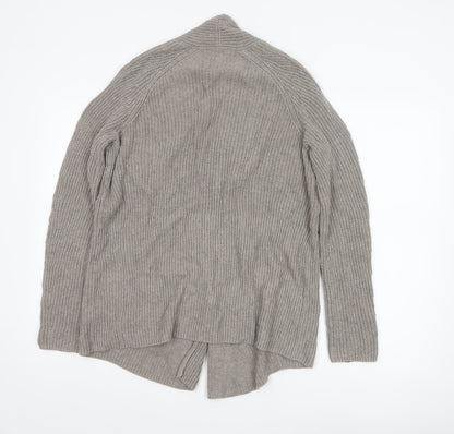 The White Company Women’s Beige Chunky-Knit Cardigan Size 10