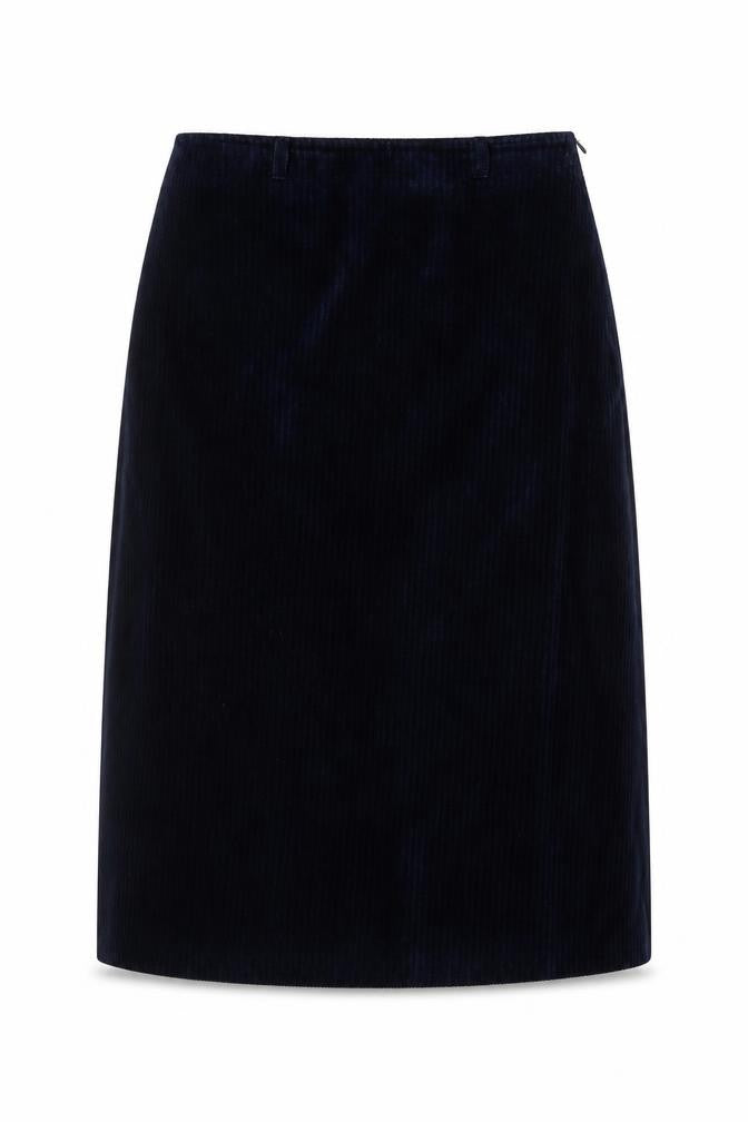 Lapidus of Sweden Women's Black Corduroy A-Line Skirt Size 16