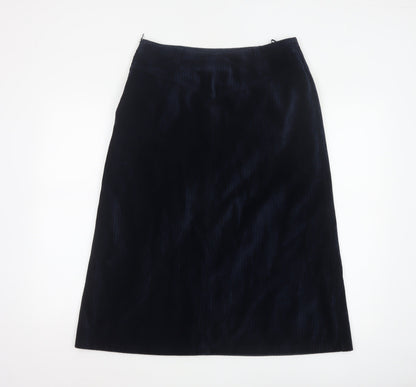 Lapidus of Sweden Women's Black Corduroy A-Line Skirt Size 16