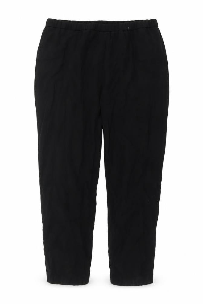Marks and Spencer Womens Black Regular Fit Lyocell Blend Trousers Size 18