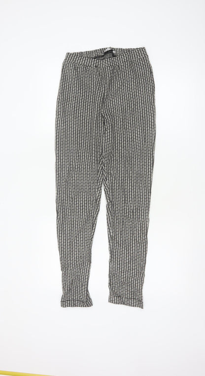 Hollister Women's Black Houndstooth Knit Leggings XS Slim Fit