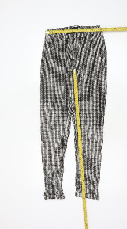 Hollister Women's Black Houndstooth Knit Leggings XS Slim Fit
