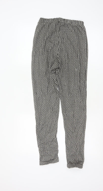 Hollister Women's Black Houndstooth Knit Leggings XS Slim Fit
