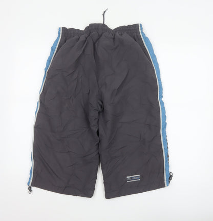 Umbro Men's Grey Blue Cargo Shorts M 32/34 Elastic Waist Sports Style