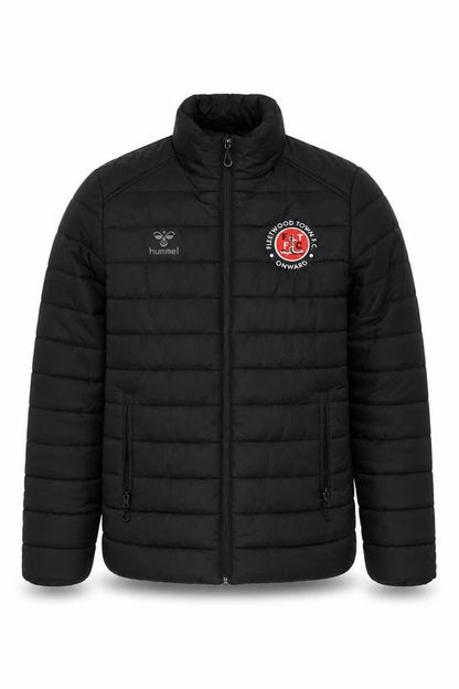 Hummel Mens Black Puffer Jacket Medium Fleetwood Town FC