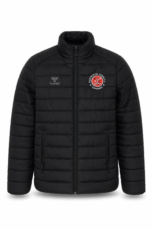 Hummel Mens Black Puffer Jacket Medium Fleetwood Town FC