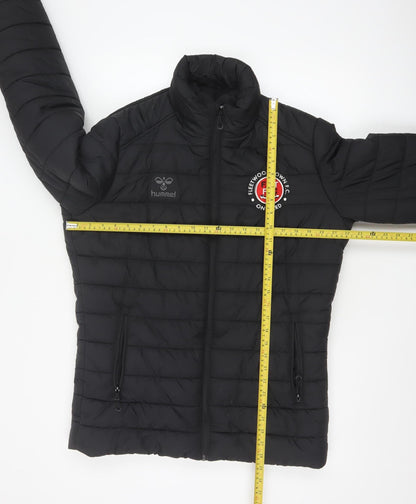 Hummel Mens Black Puffer Jacket Medium Fleetwood Town FC