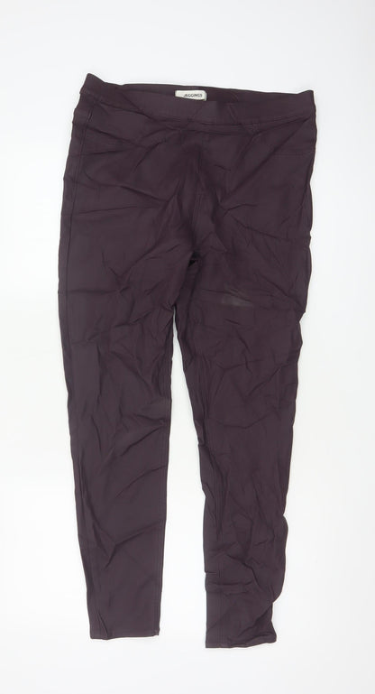Marks and Spencer Women’s Dark Grape Jeggings Size 14 Regular Fit Stretch Mid Rise