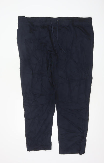 Marks and Spencer Men’s Blue 2XL Short Jersey Jogger Trousers