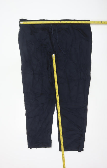 Marks and Spencer Men’s Blue 2XL Short Jersey Jogger Trousers