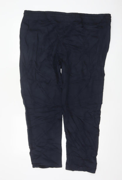 Marks and Spencer Men’s Blue 2XL Short Jersey Jogger Trousers
