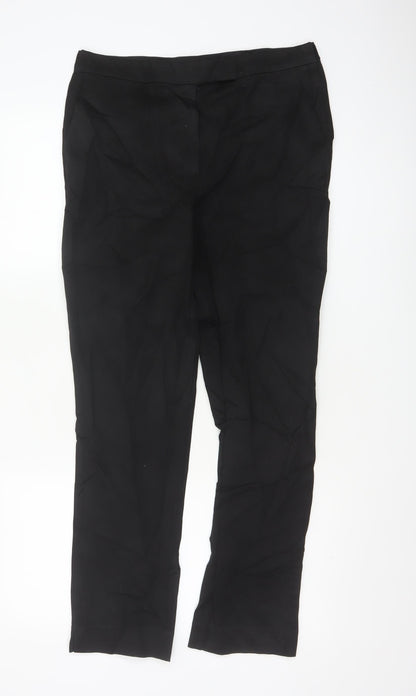 Marks and Spencer Women's Black Slim Trousers Size 12 Long