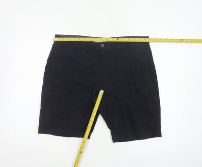 Marks and Spencer Men’s Black 36 Regular Stretch Chino Shorts