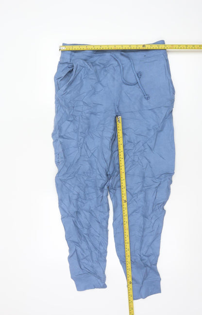 Marks and Spencer Women’s Blue Cotton Jogger Trousers Size 12