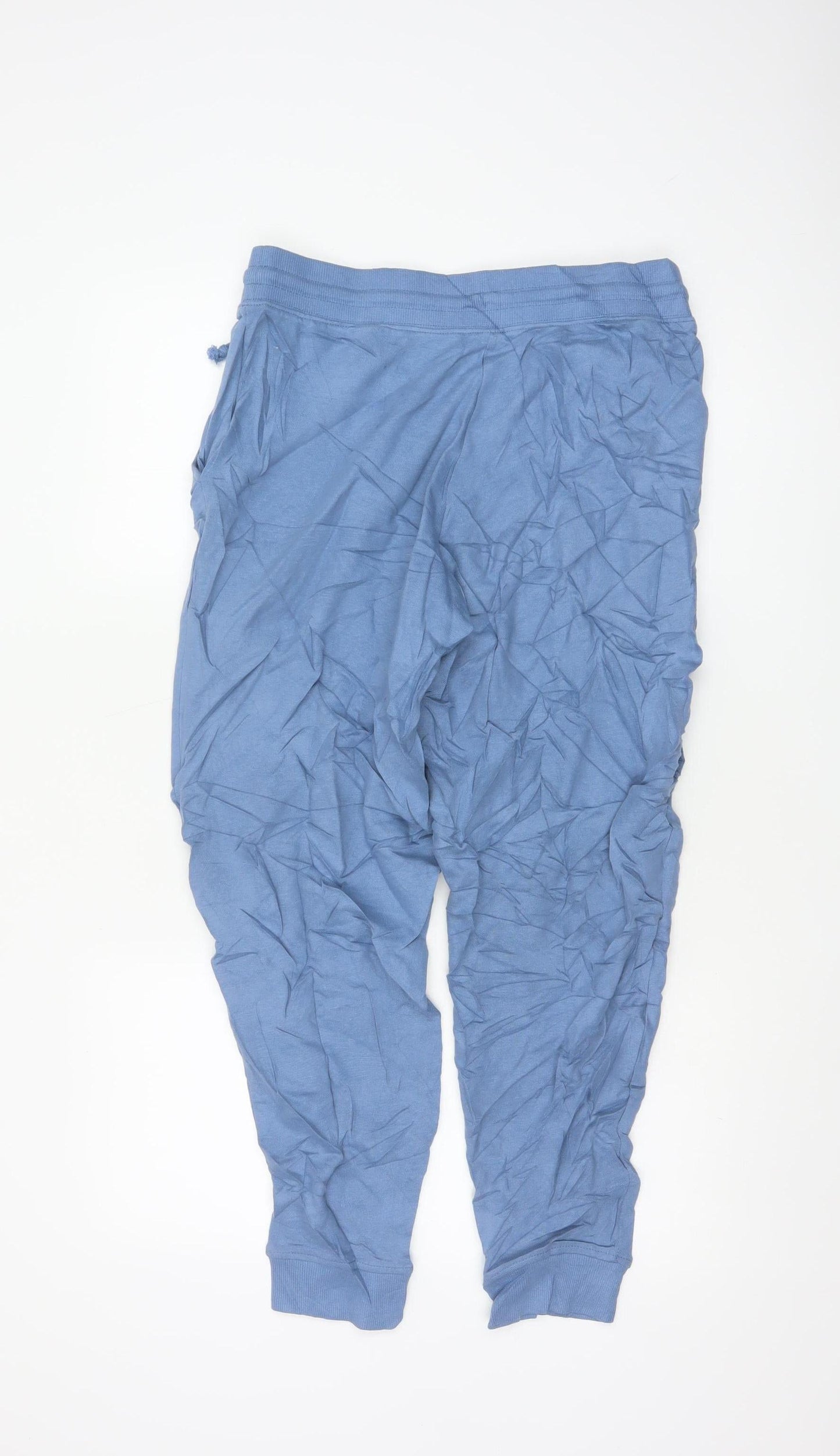 Marks and Spencer Women’s Blue Cotton Jogger Trousers Size 12